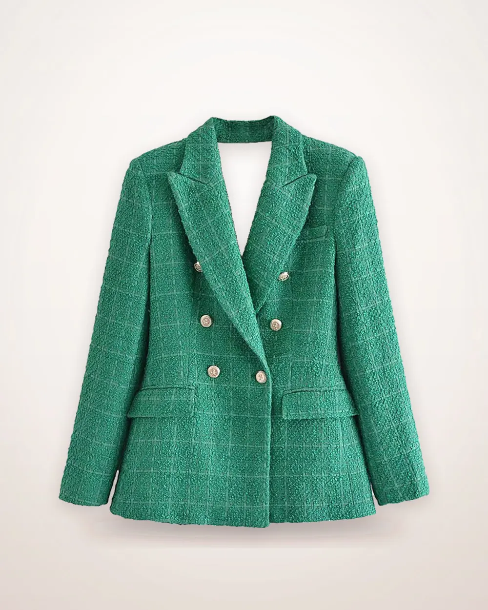 Loose Double-Breasted Suit Jacket