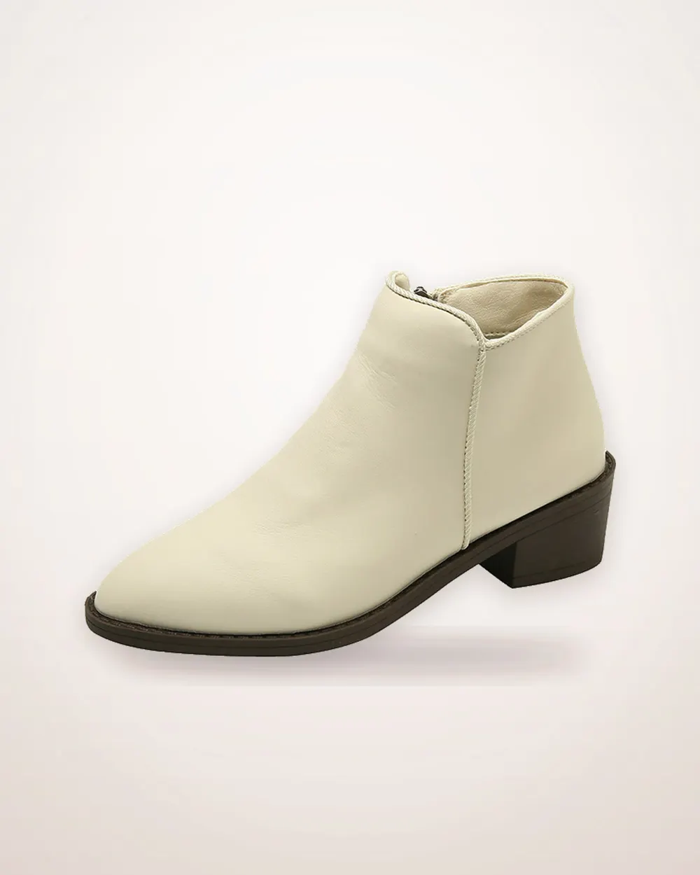 Suede Ankle Boots with Side Zip