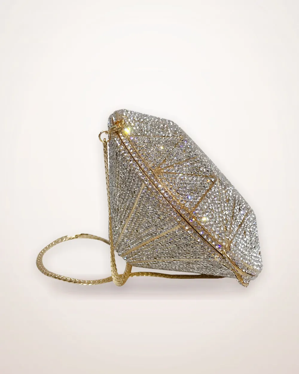 Faceted Crystal Evening Clutch