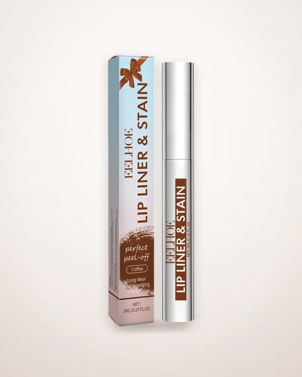 Peel-Off Lip Gloss, Nude Brown
