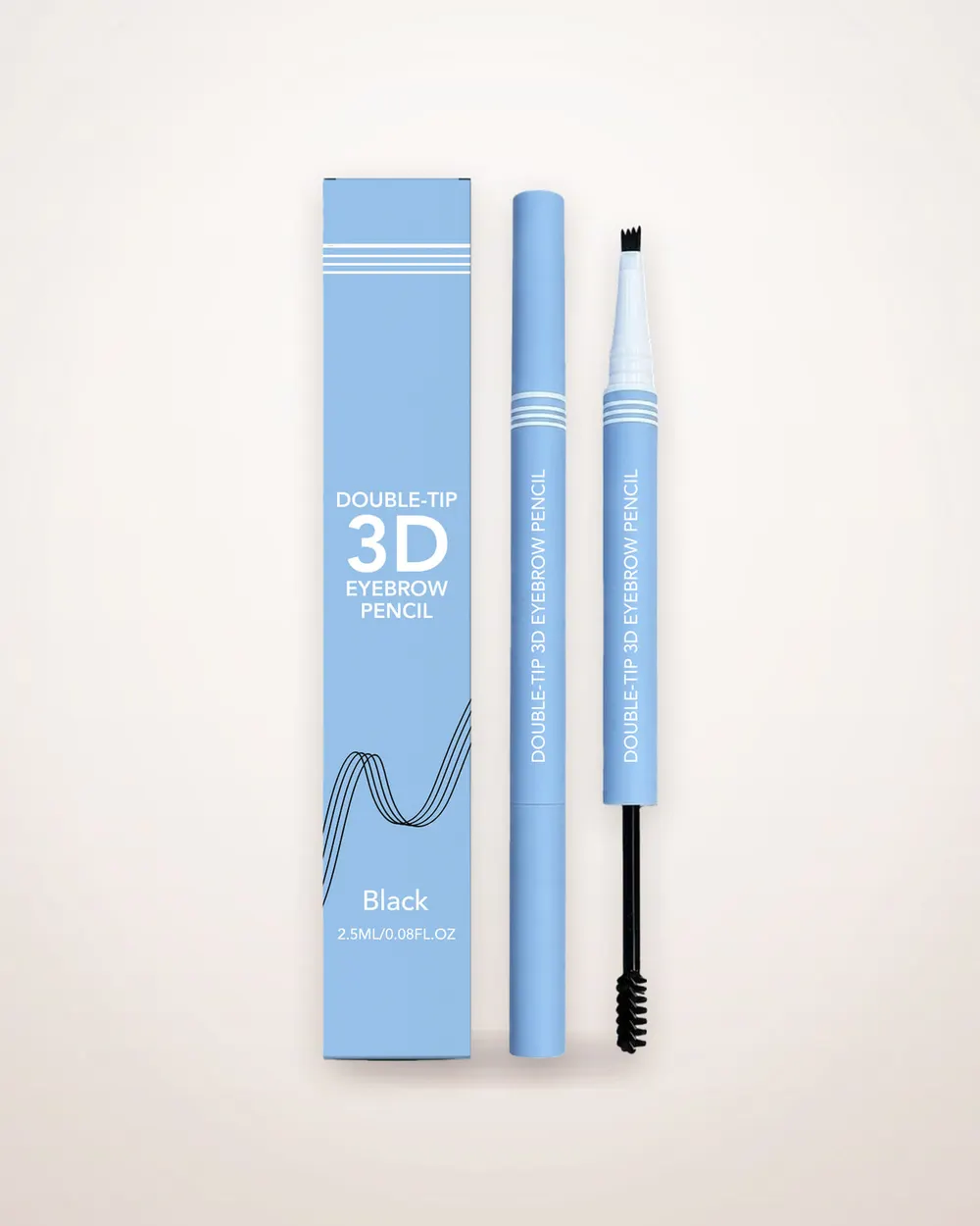 Dual-Ended 3D Eyebrow Pencil