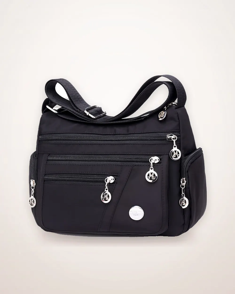 Waterproof Nylon Square Crossbody Bag