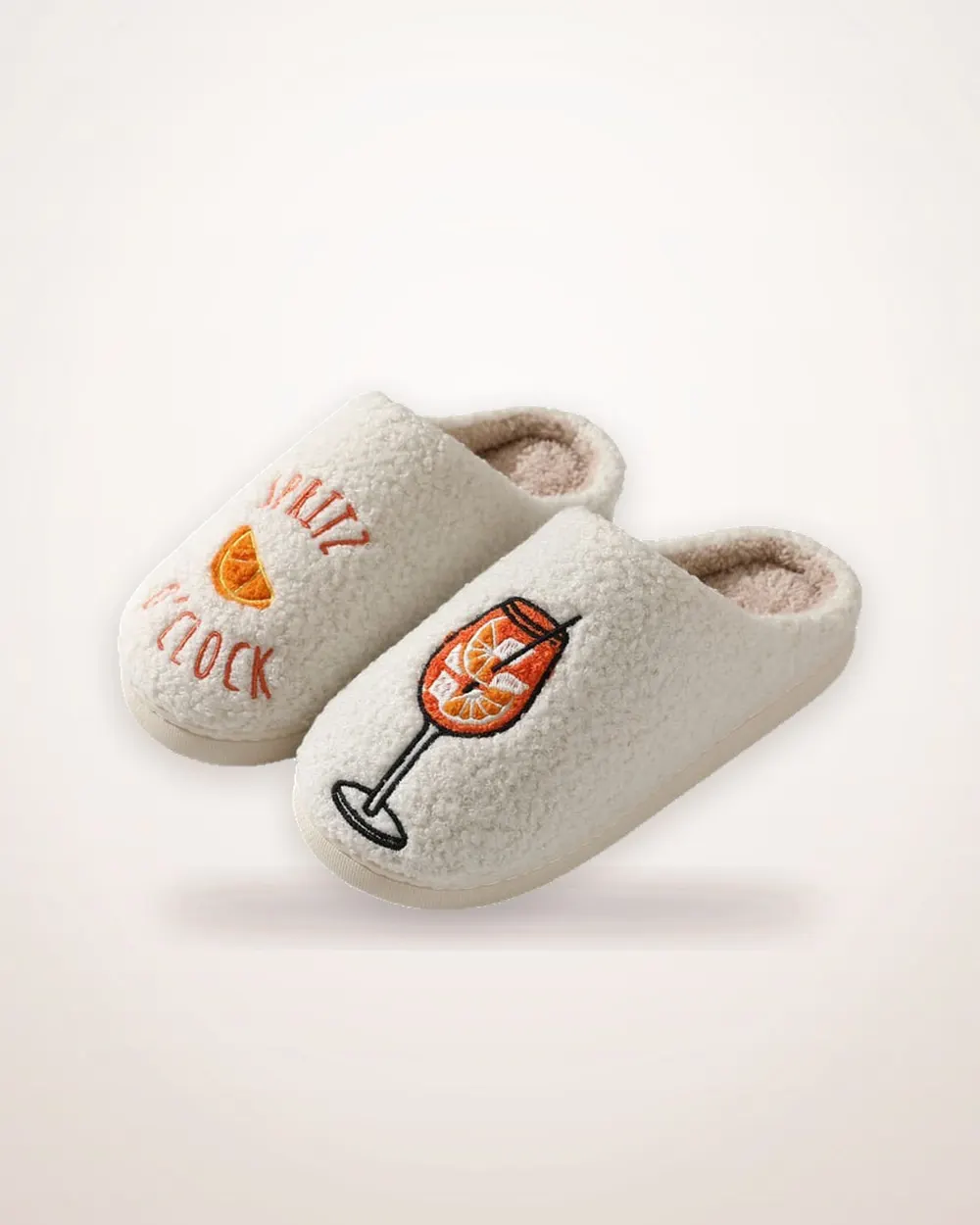 Cartoon Face Plush Indoor Slippers