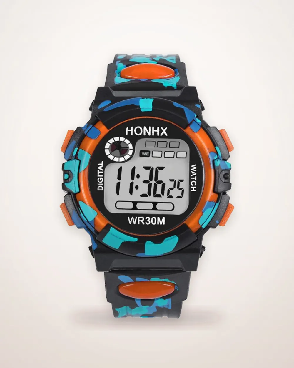 Digital Chronograph Camouflage Sports Watch