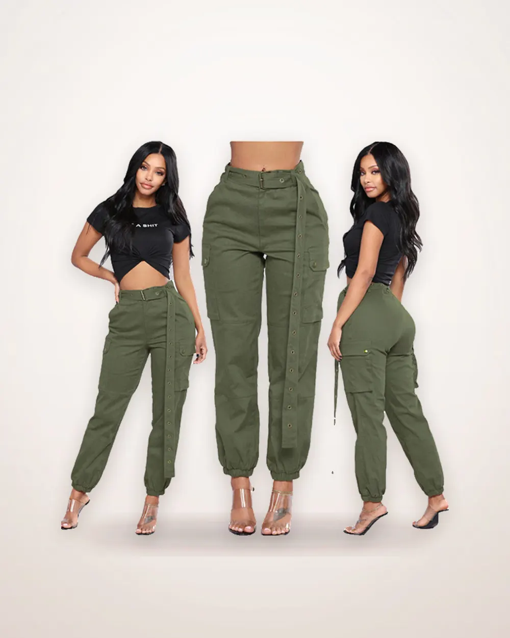 Cotton-Blend Harem Overalls