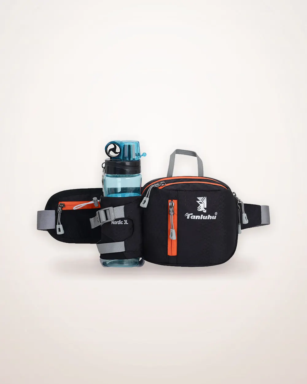 Soft Polyester Hiking Water Bottle Bag