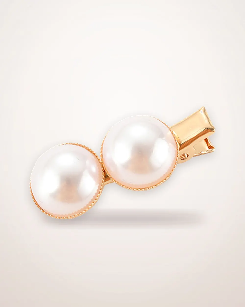 Pearl Bow Slip-On Hair Clip
