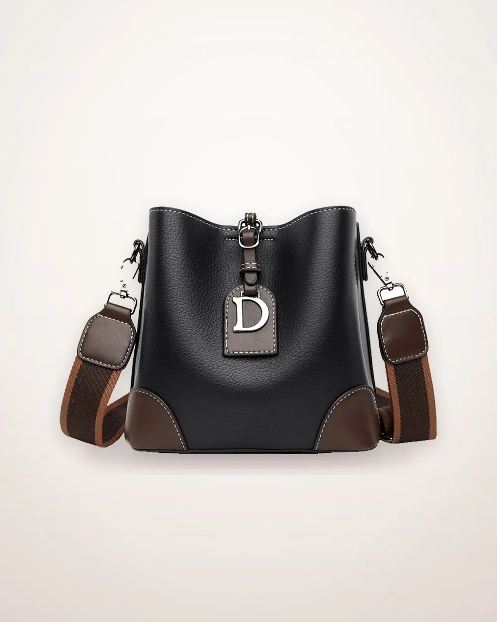 Soft Leather Bucket Crossbody Bag