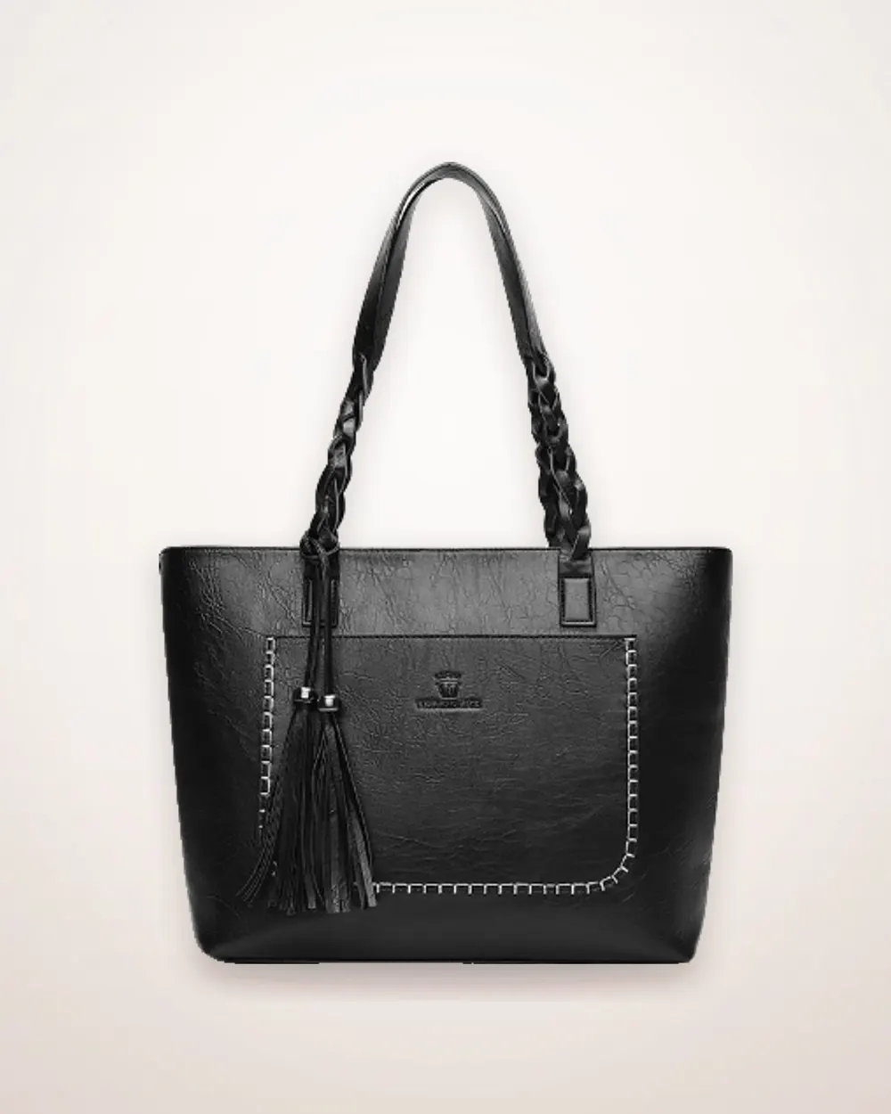 Soft Handle Leather Tote Bag