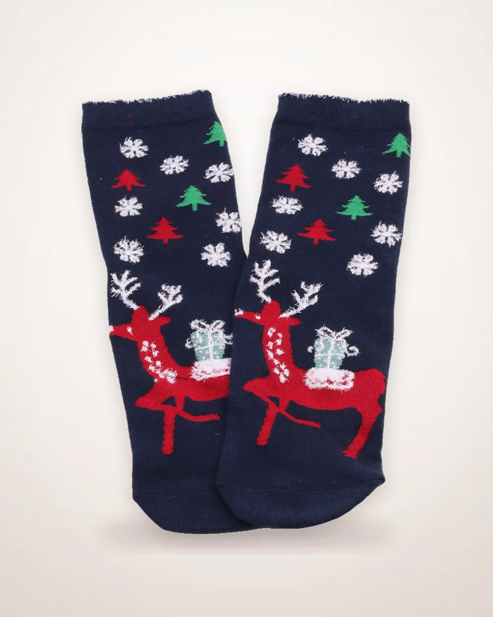 Christmas Motif Mid-Calf Socks