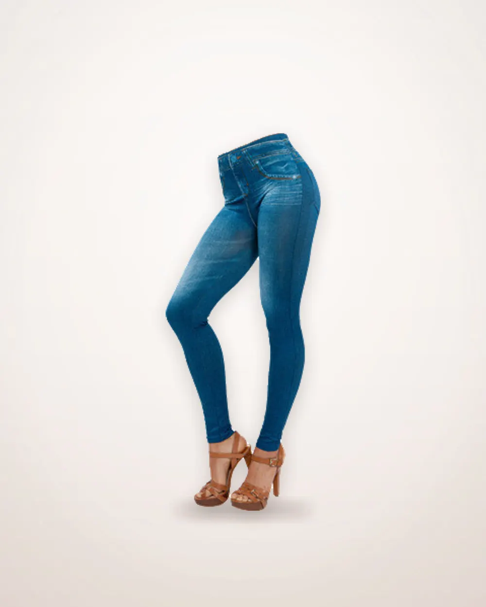 Blue Winter Leggings Jeans