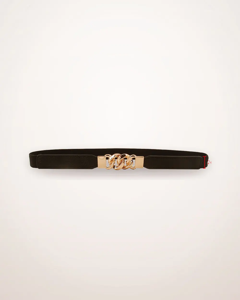 Multi-Ring Buckle Elastic Waist Belt