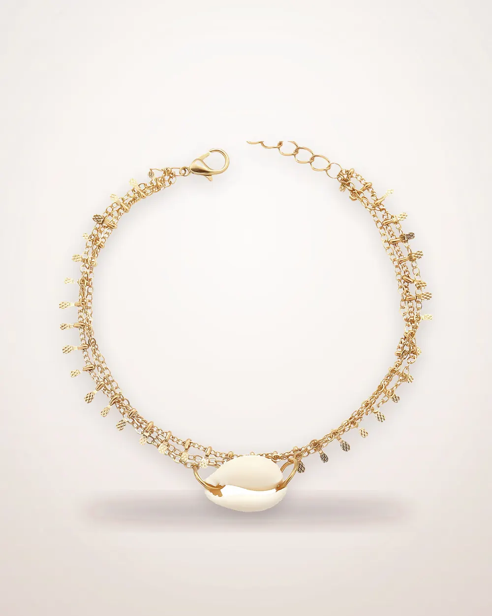 Multi-Layer Square Gold Anklet
