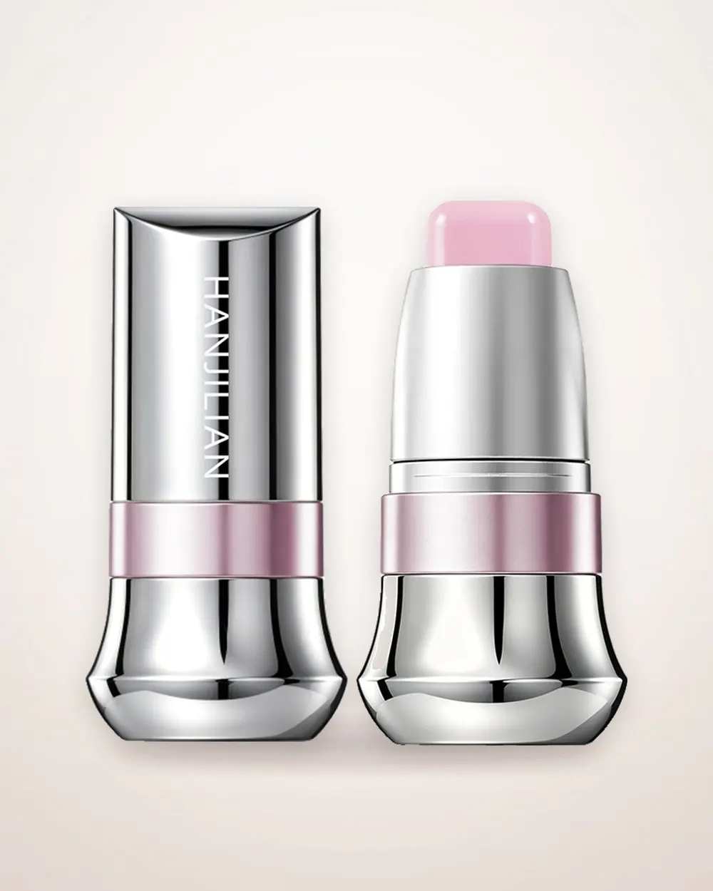 Dual-Ended Highlighter Stick with Puff Applicator