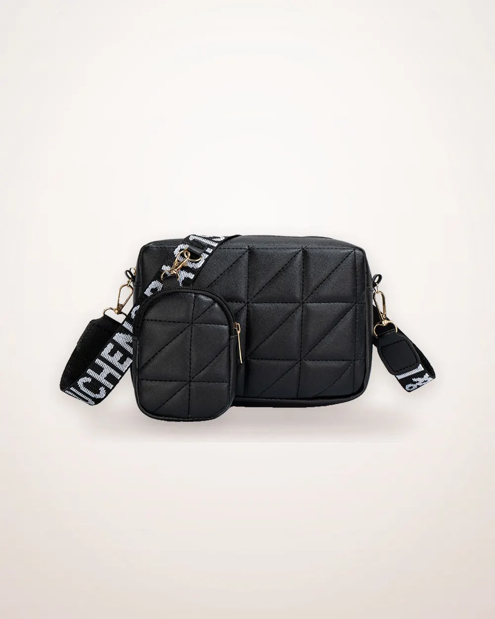 Two-Piece Embroidered Crossbody Bag Set