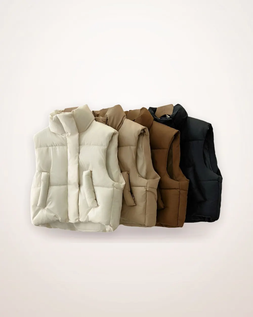 Short High-Waist Padded Vest