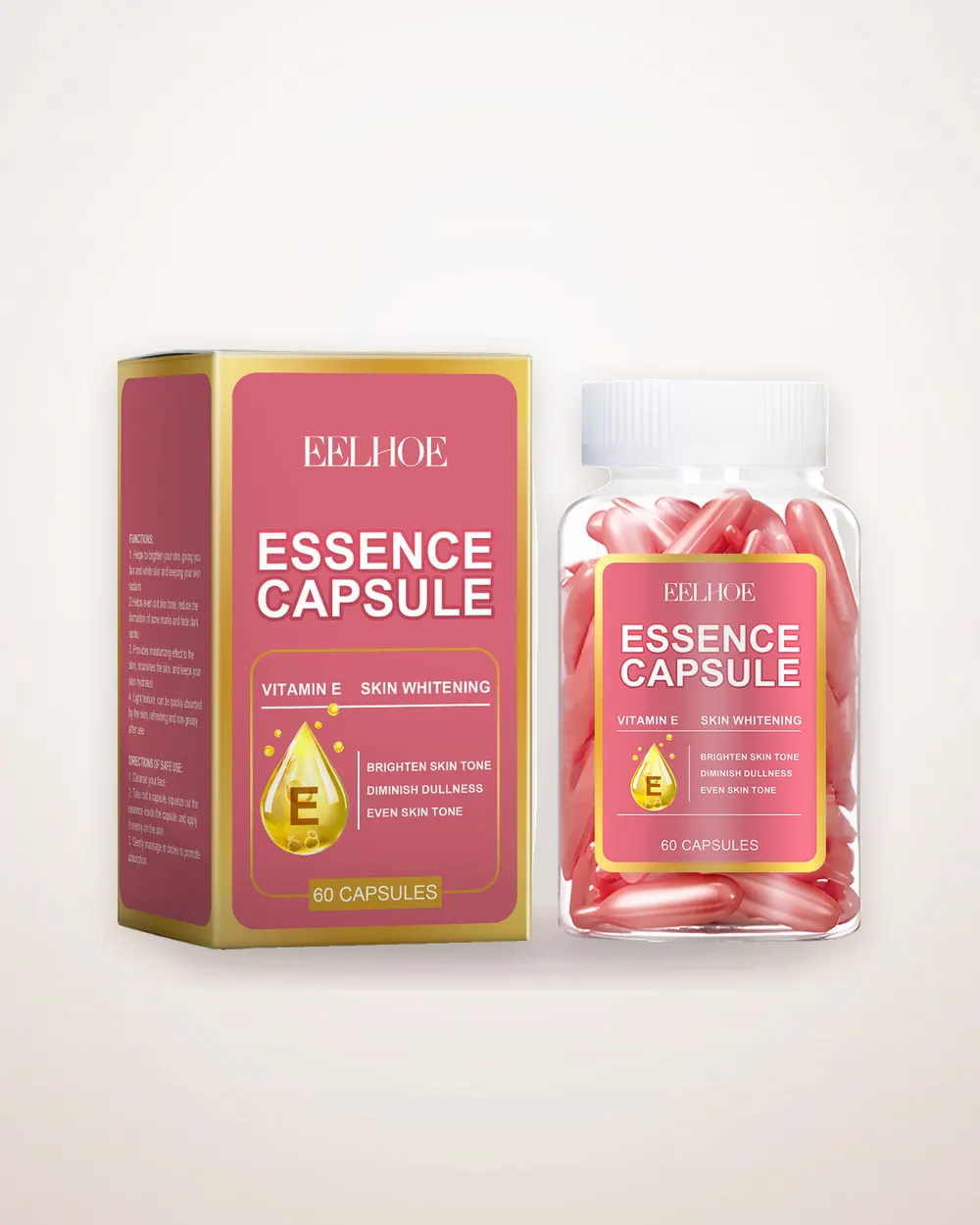 Capsule Face Serum with Vitamin E and C