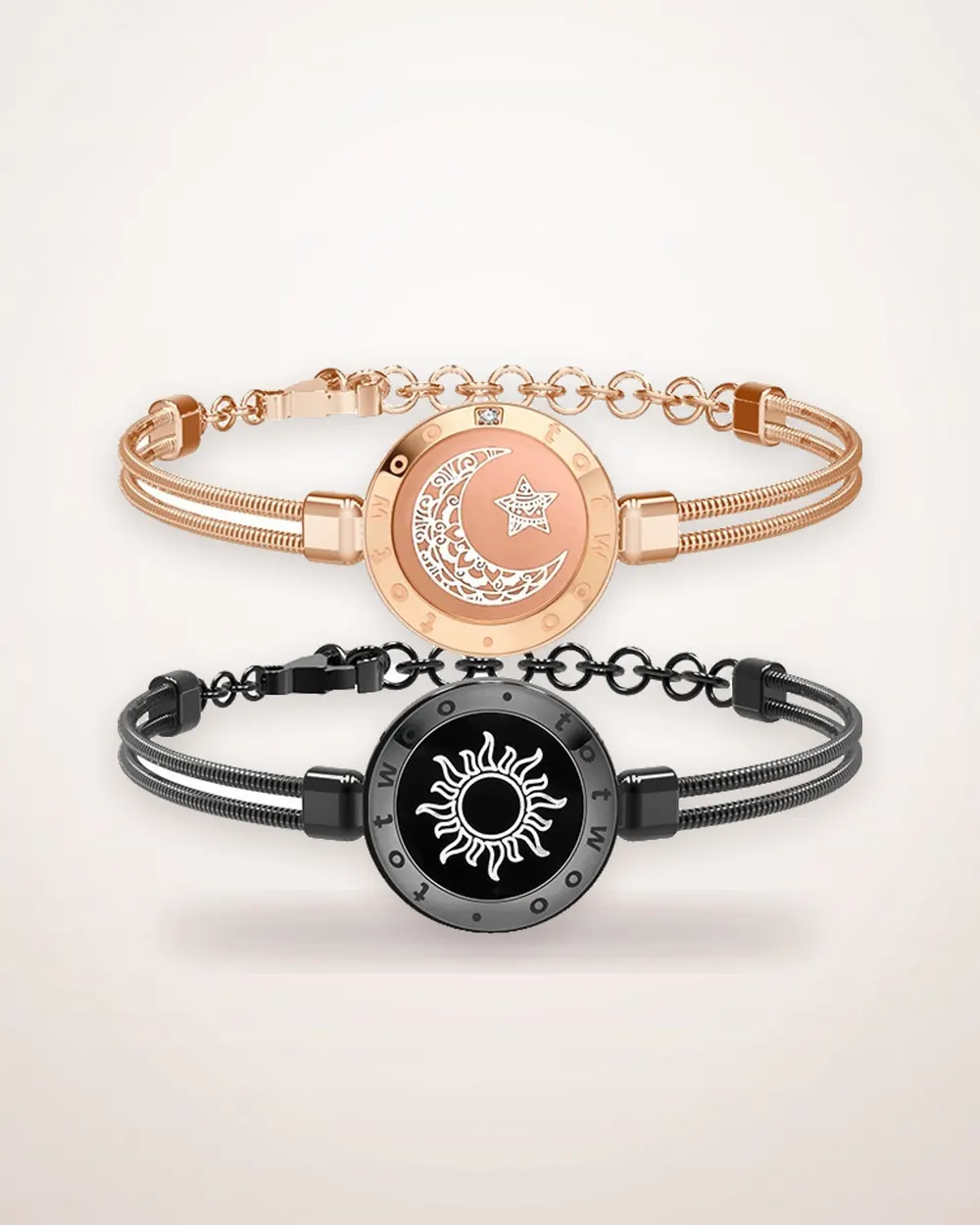 Sun Moon Sensing Couple Bracelet Set