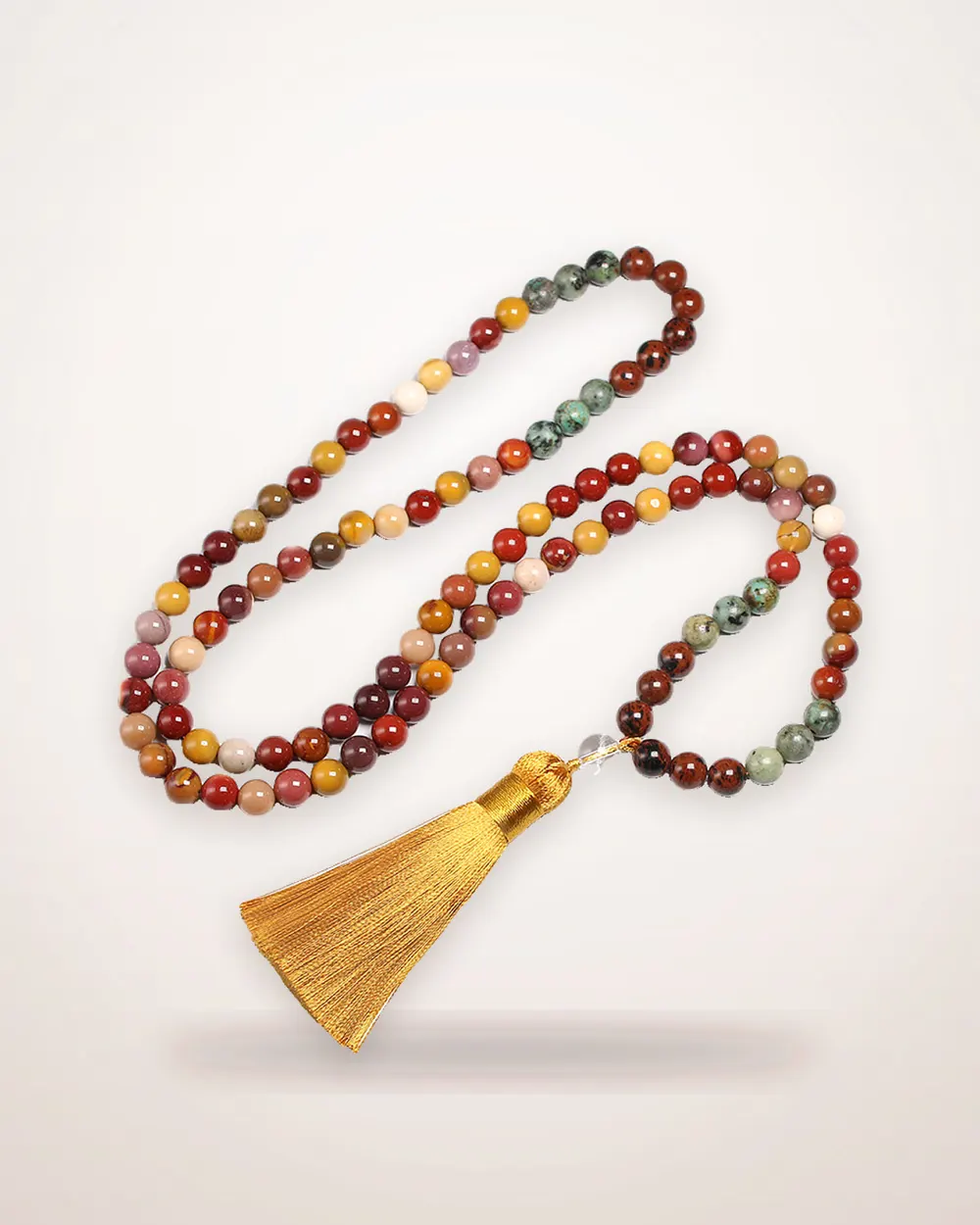 Natural Stone Bead Necklace and Bracelet Set