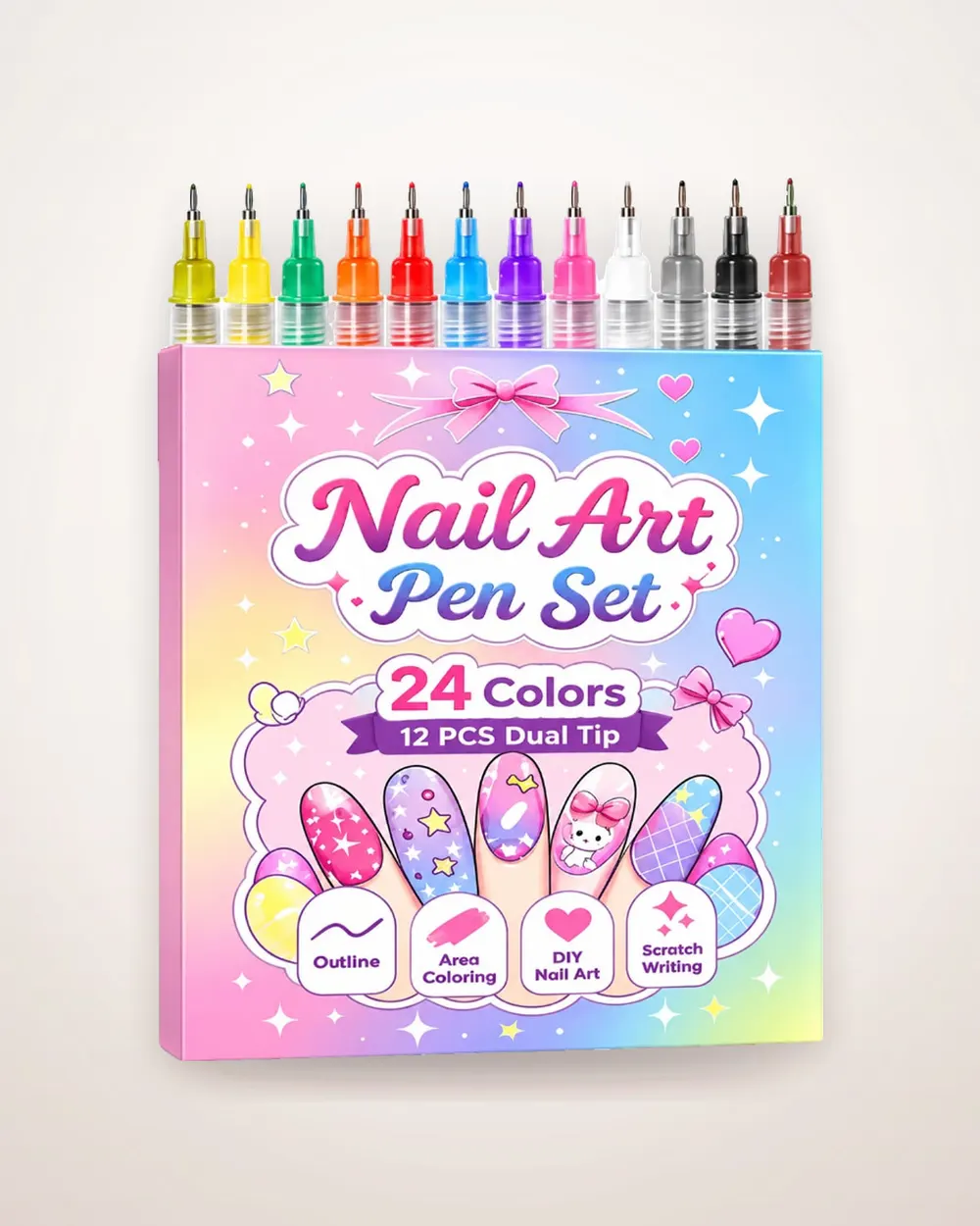 12-Piece Nail Art Pen Set