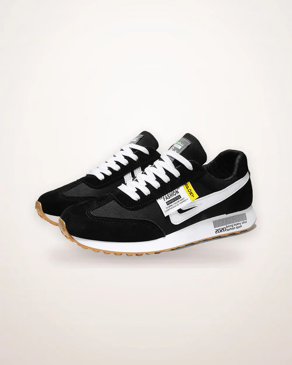 White and Blue Sports Running Shoes