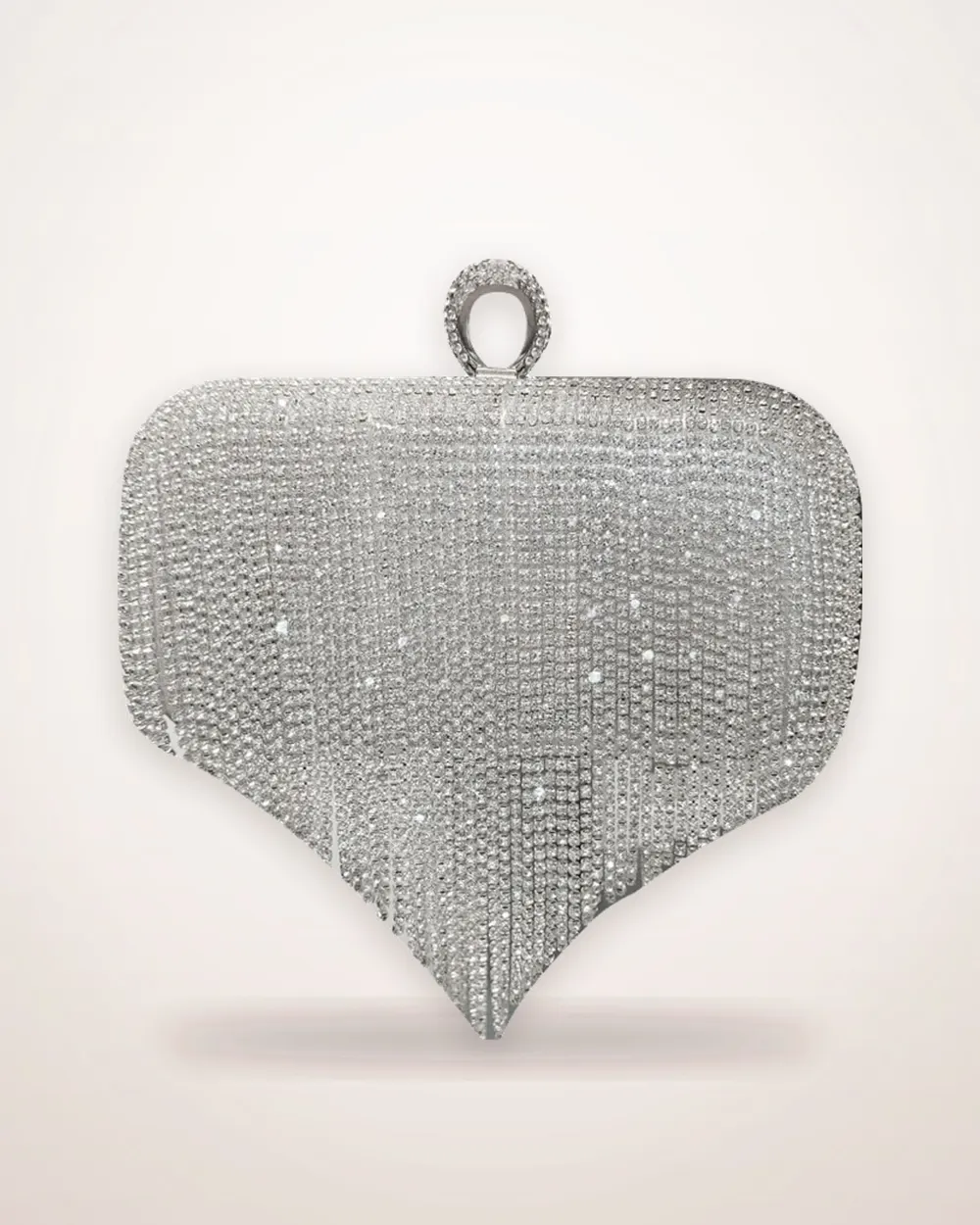 Rhinestone Fringe Evening Clutch