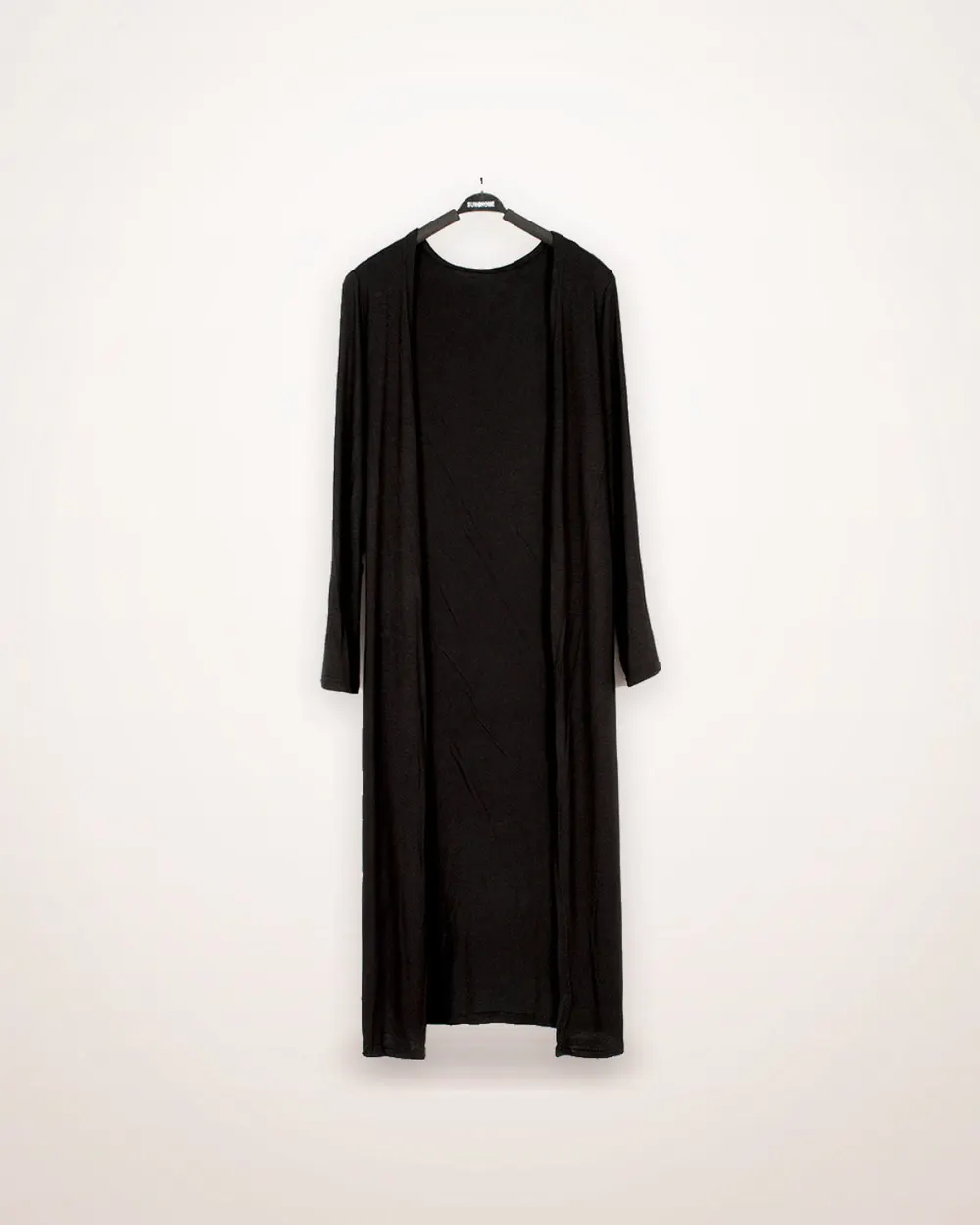 Long Modal Open-Front Cardigan