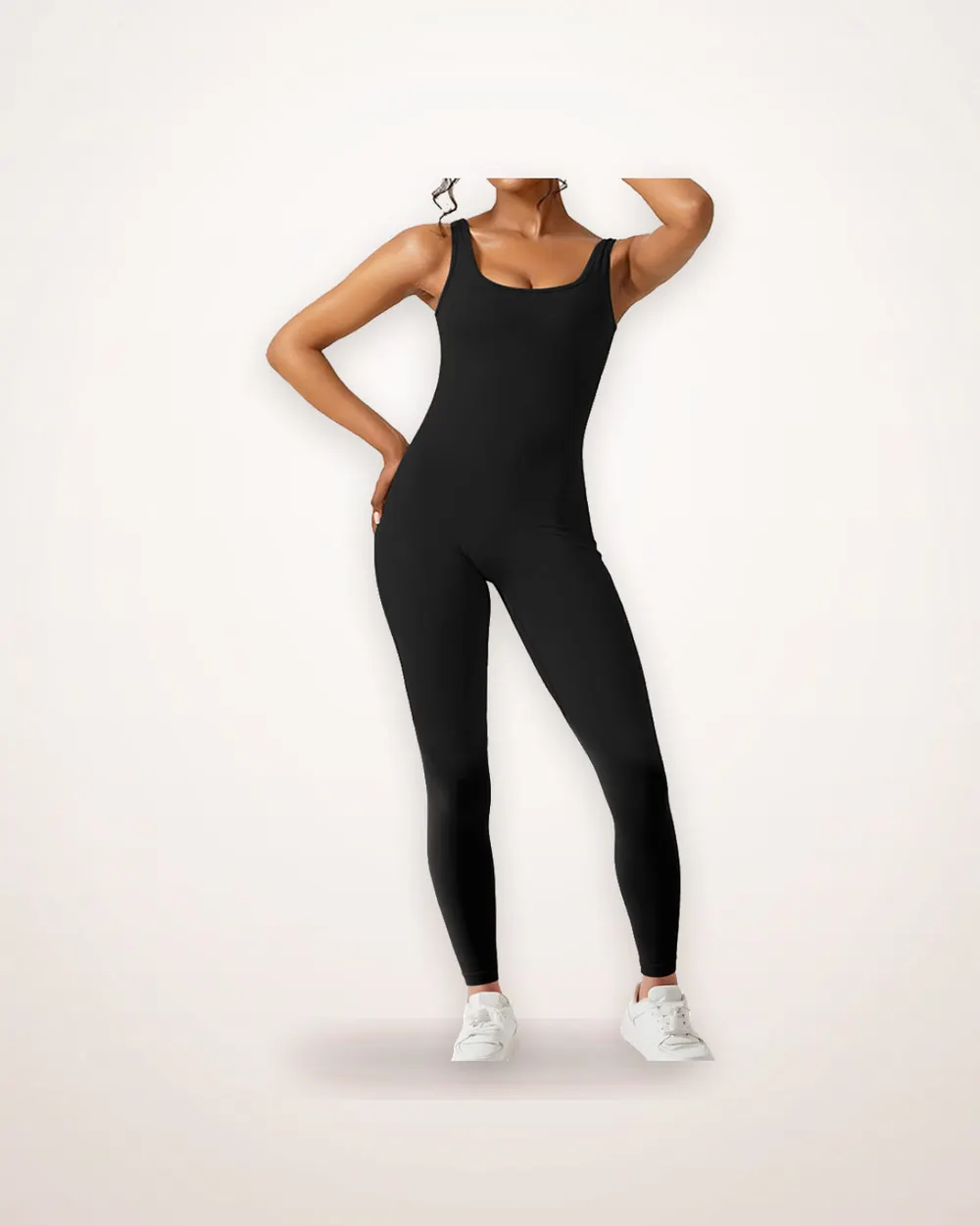 Sleeveless Flare Leg Yoga Jumpsuit