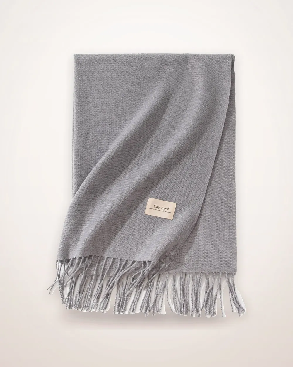 Tassel-Trim Imitation Cashmere Scarf
