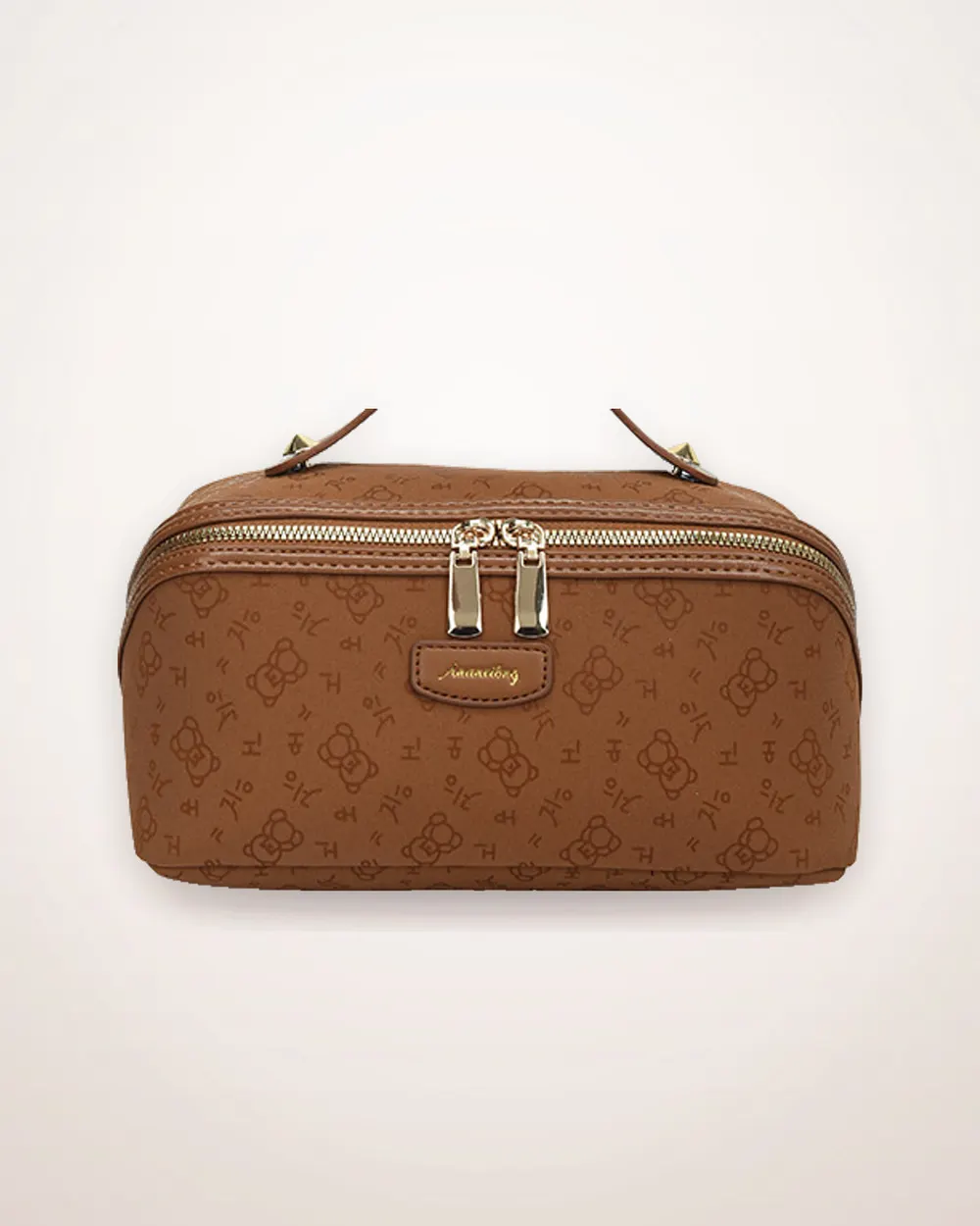 Retro Stitched Waterproof Makeup Bag