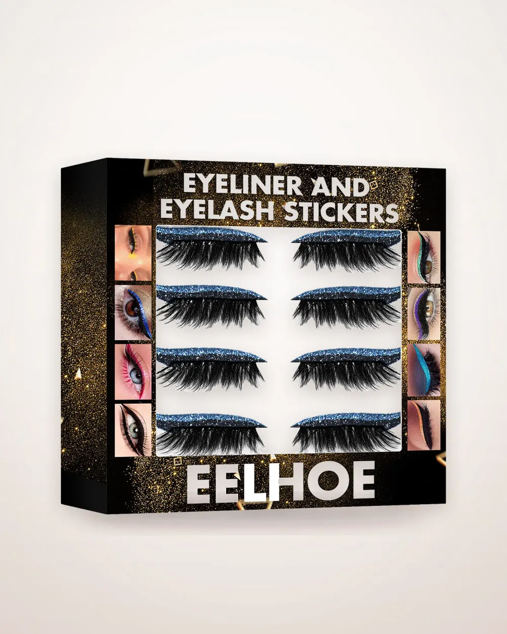 3D Glitter Eyeliner Stickers, 7 Colors
