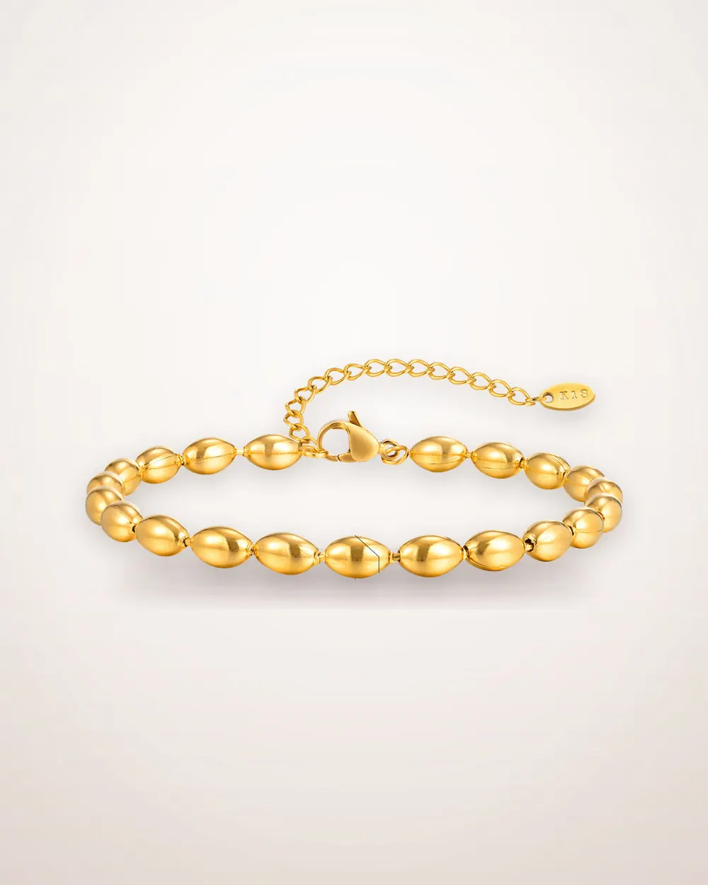 Stainless Steel Bead Chain Anklet