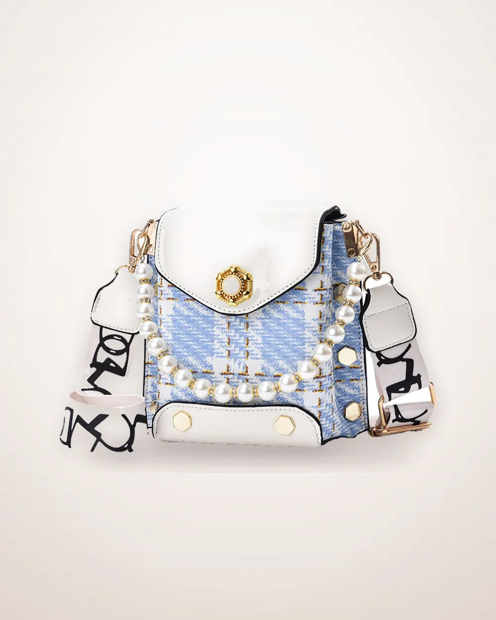 Pearl Chain Mini Crossbody Phone Bag