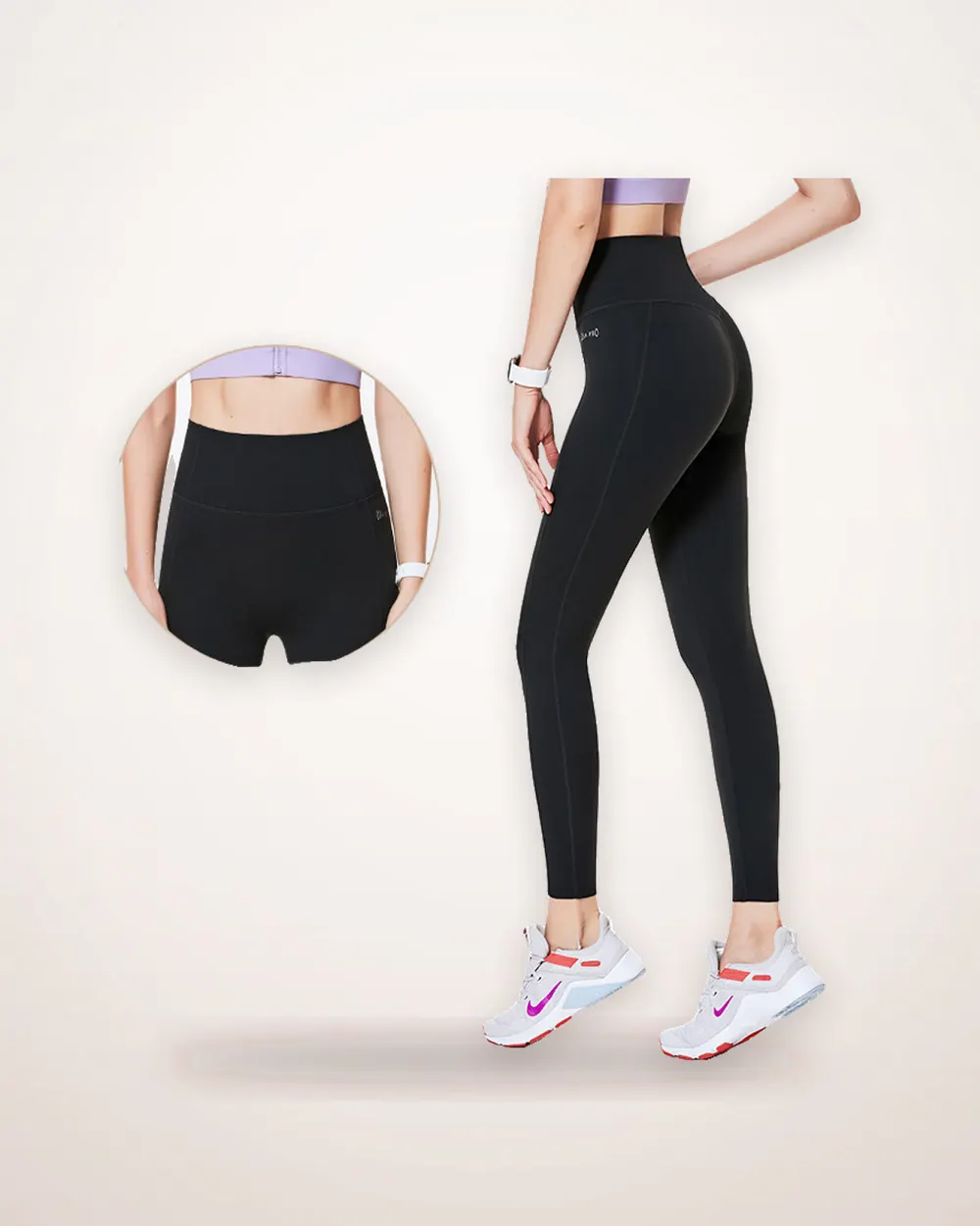 High-Waist Stretch Yoga Leggings
