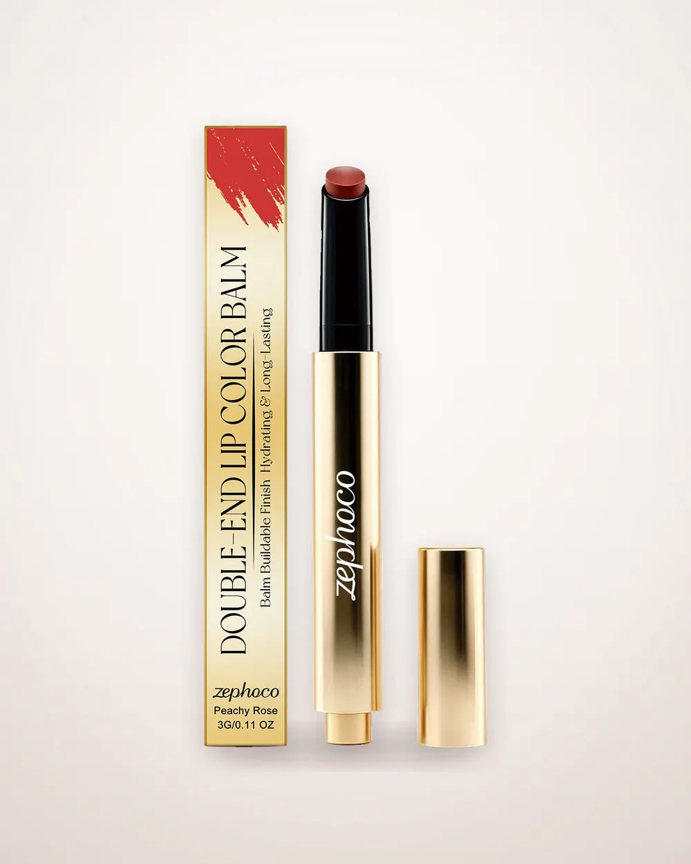 Double-End Peachy Rose Lip Pen