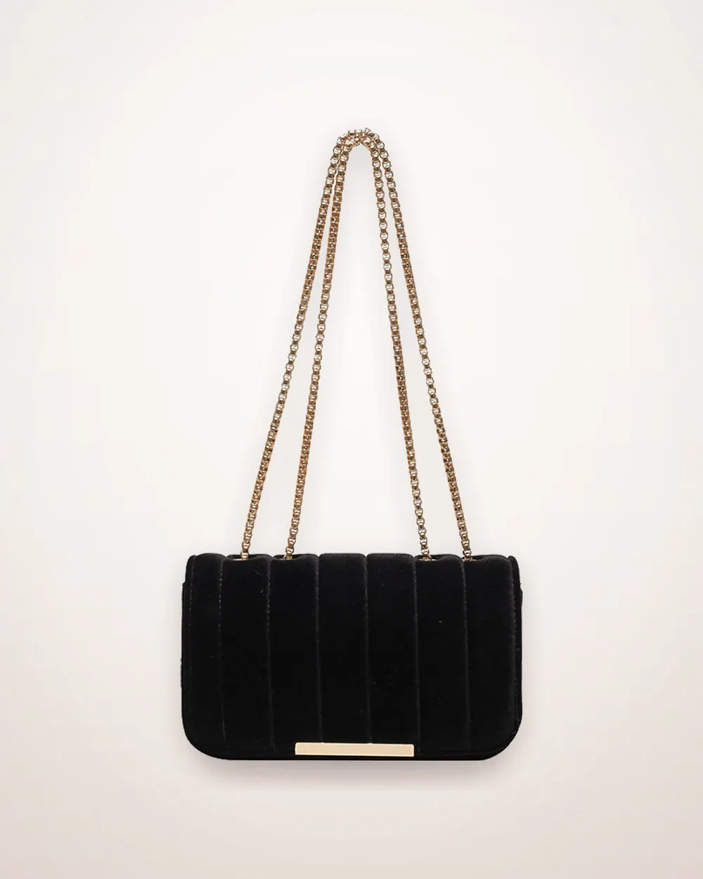 Velvet Chain Crossbody Bag