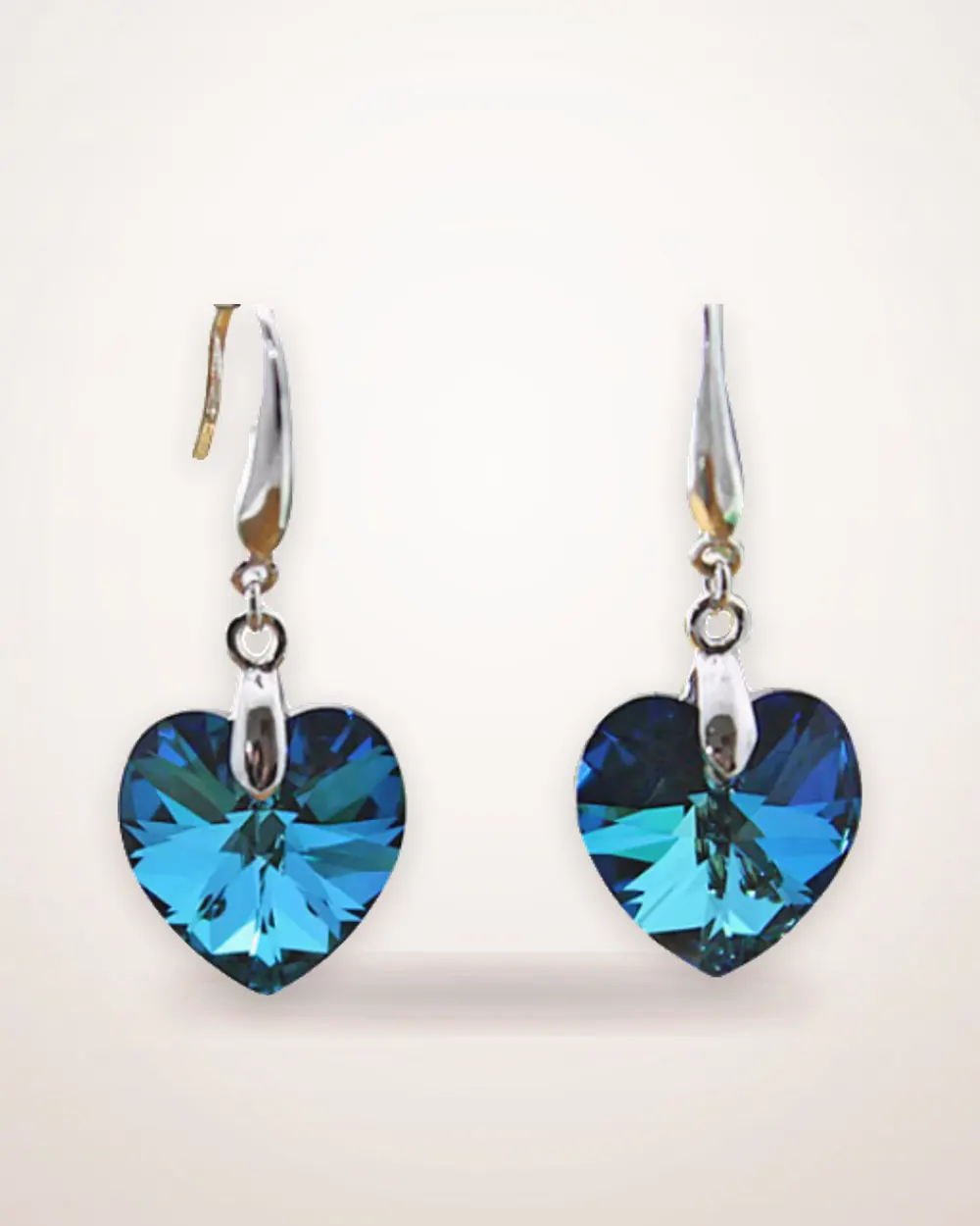 925 Silver Love Motif Earrings