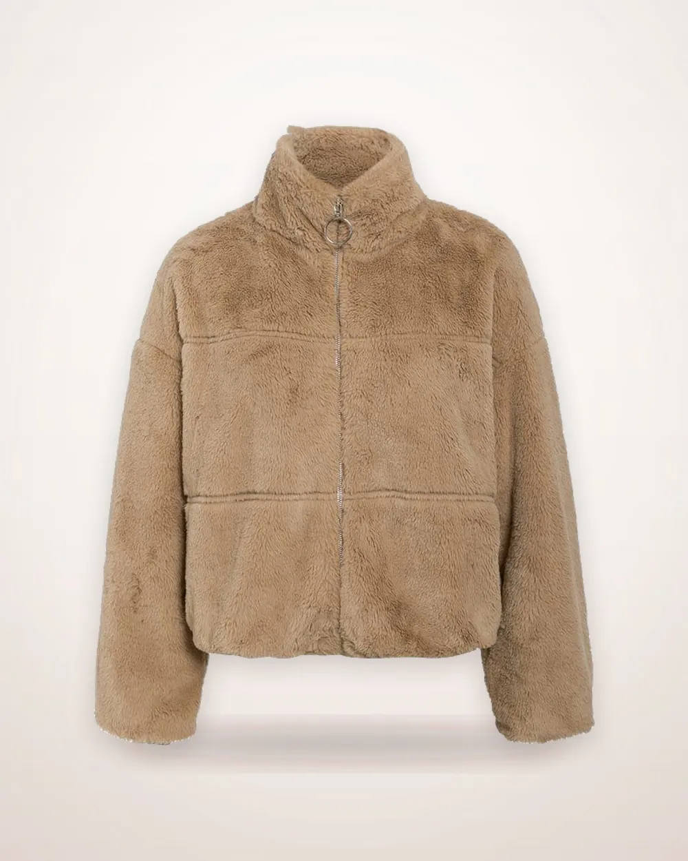 Khaki Zip-Up Thermal Jacket