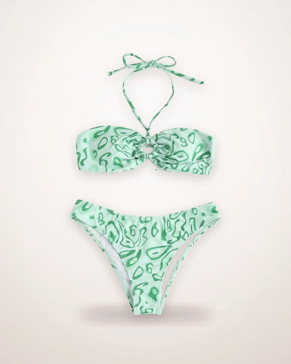Floral Bandeau Bikini Set