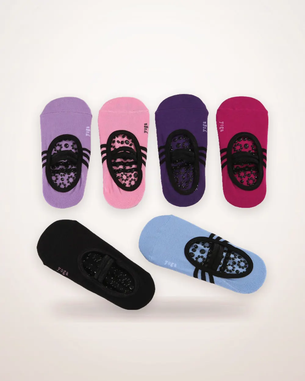 Ballet-Style Non-Slip Yoga Socks