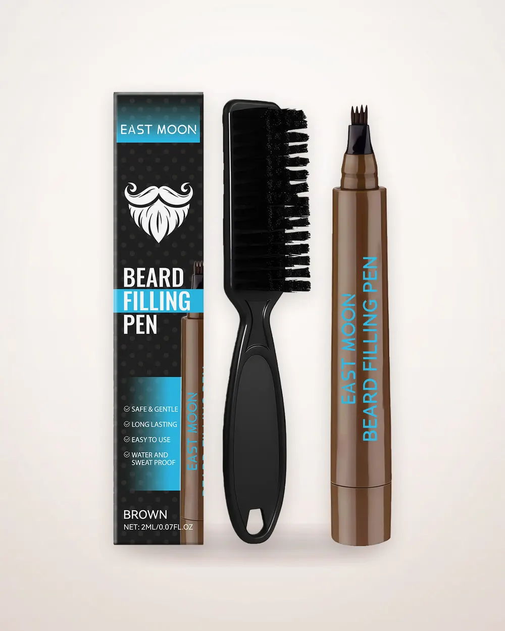 Brown Beard and Brow Filler Pen Set