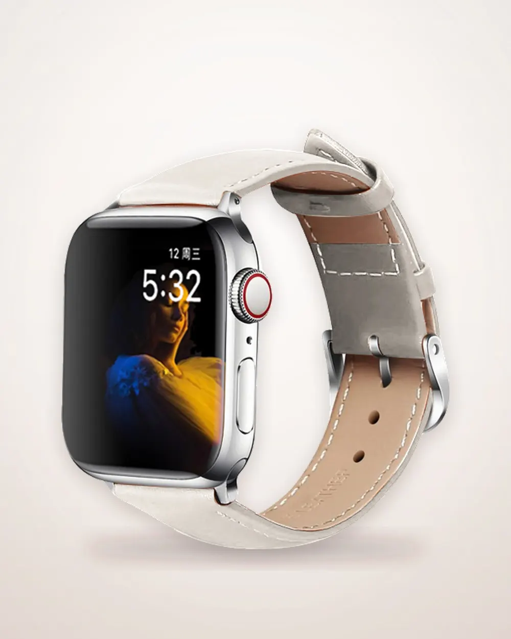 Leather Watch Strap with Pin Buckle