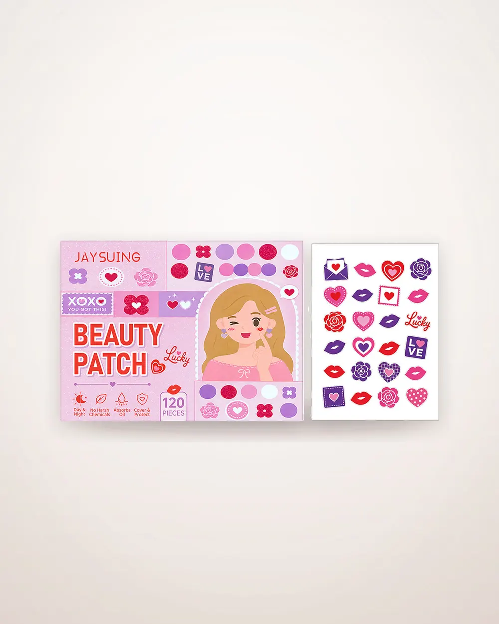 Oil-Absorbing Beauty Patches, 120 Pieces