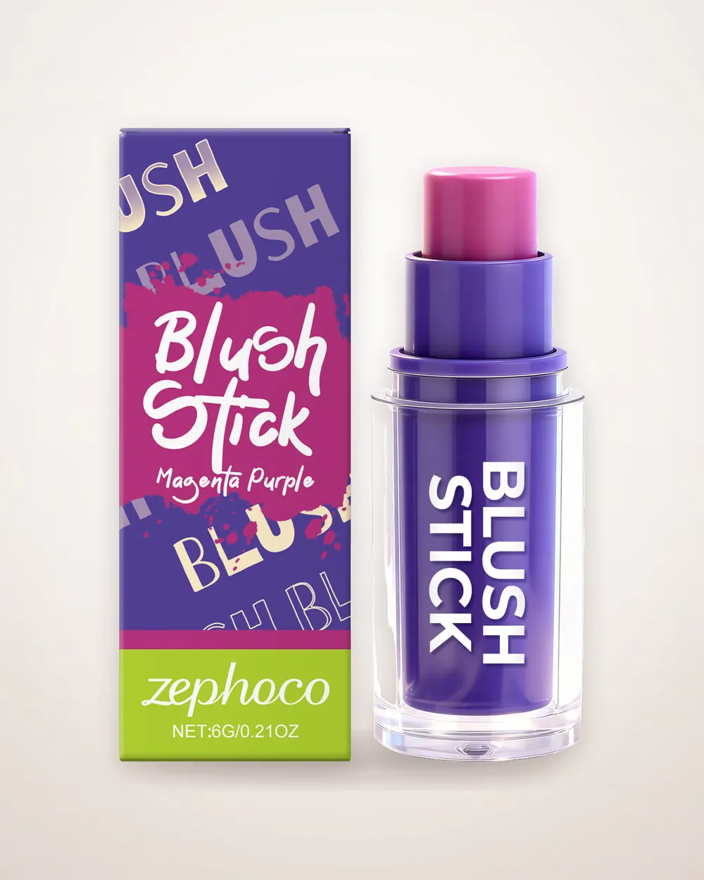 Silky Rose Purple Cream Blush