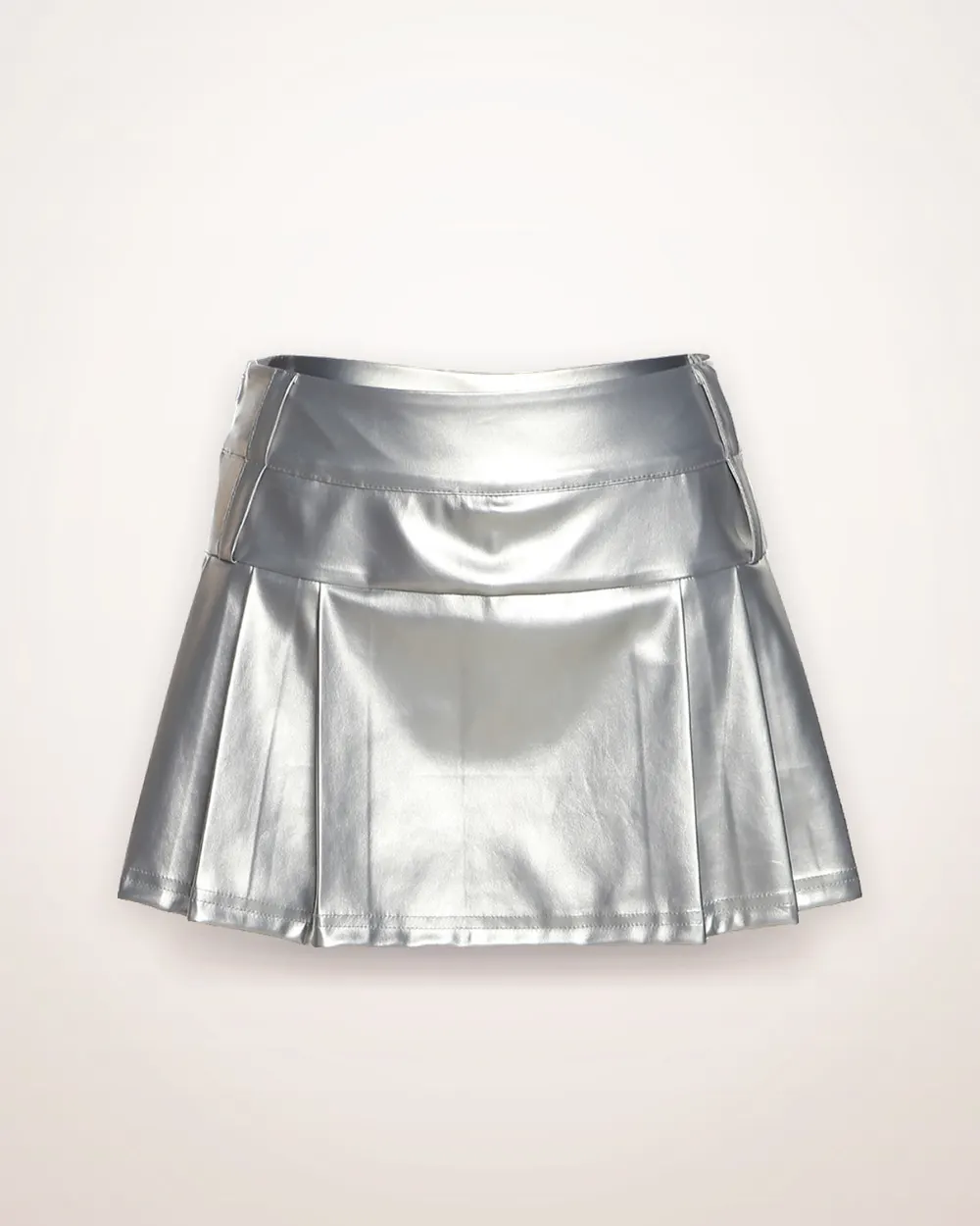 Solid Color Polyester Skirt