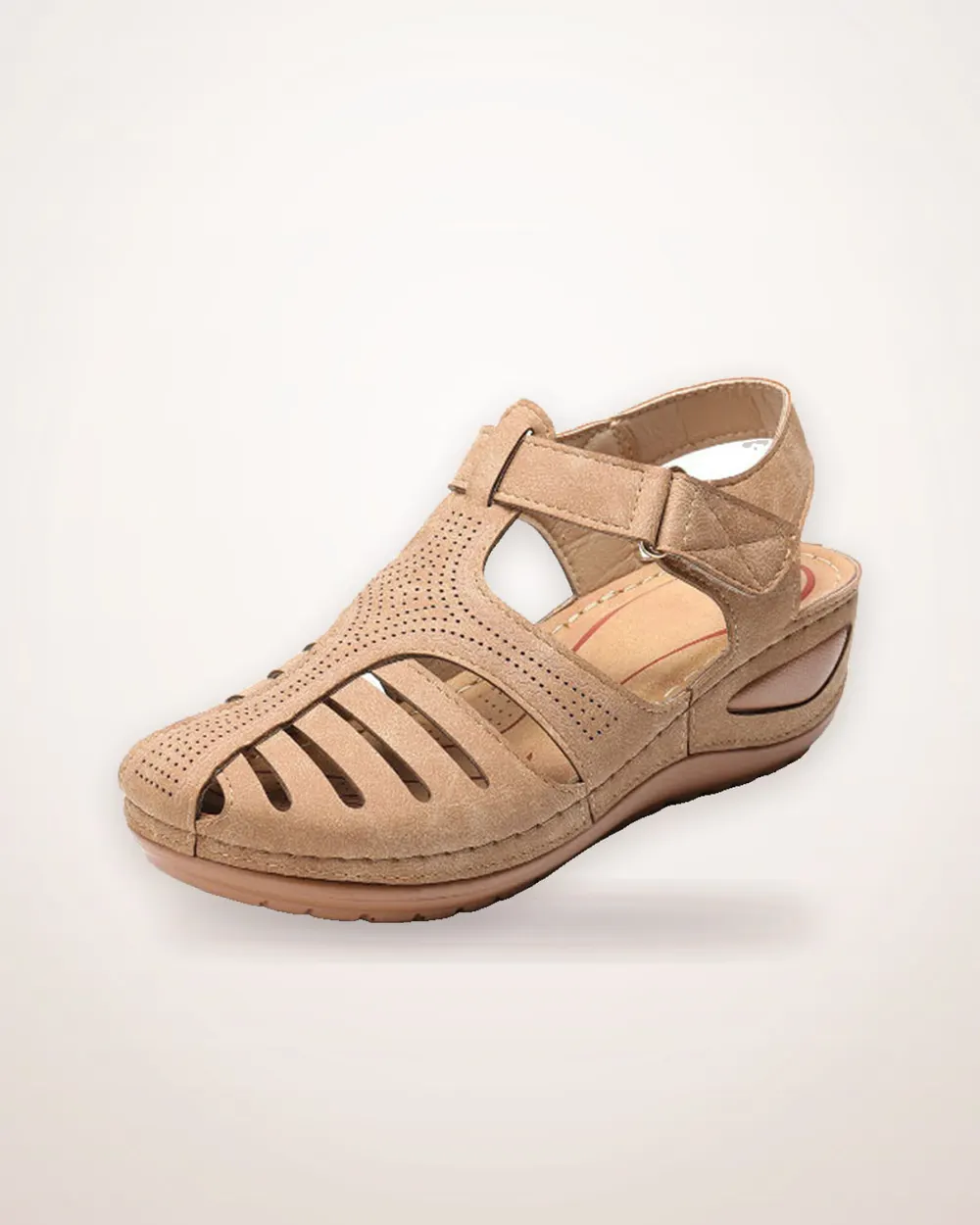 Round Toe Wedge Sandals