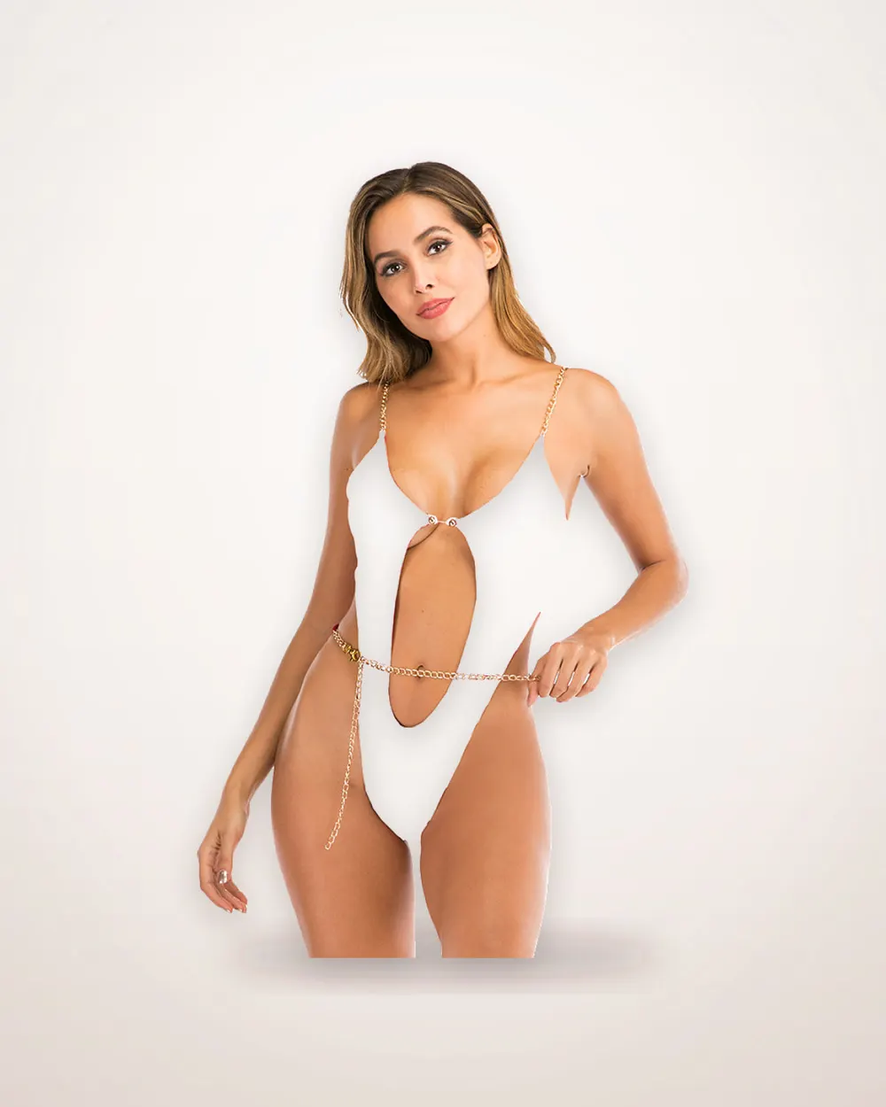 Open-Back Quick-Dry Swimsuit