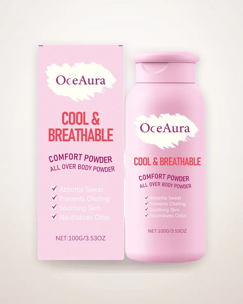 Dry-Comfort Body Powder with Corn Starch
