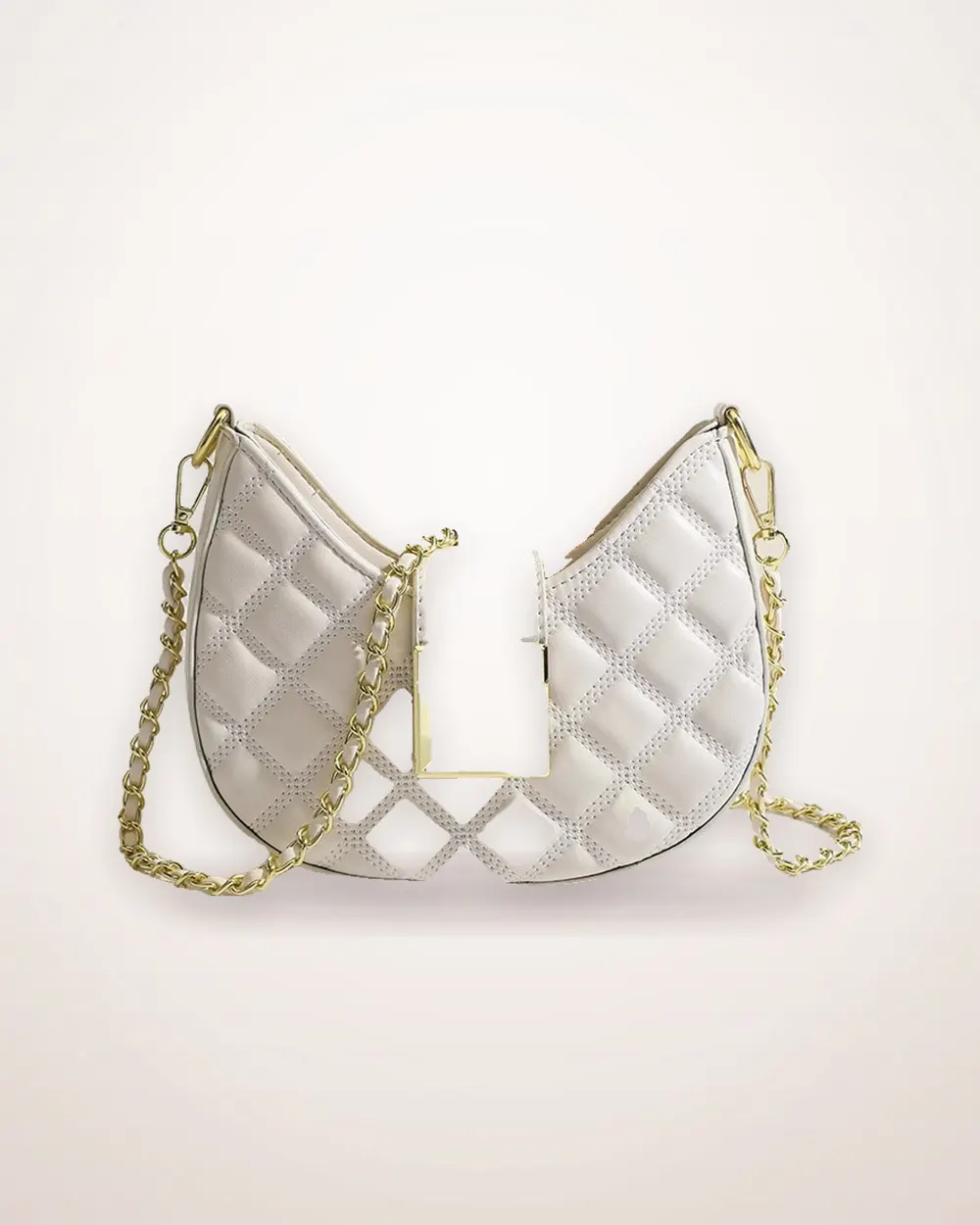 Quilted Dumpling Shoulder Bag with Chain