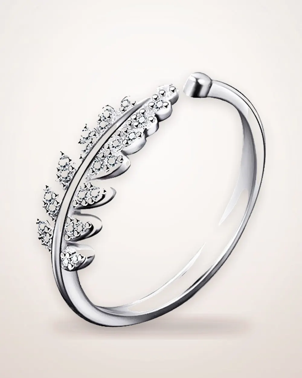 Antique Leaf Motif Ring